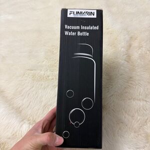Funkrin Black Vacuum Insulated Water Bottle music cat